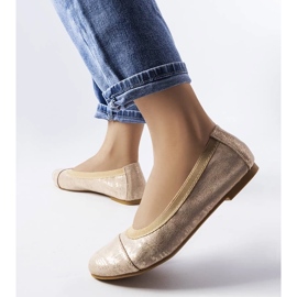 D/GMR Bailarinas metalizadas beige de Crummit 2