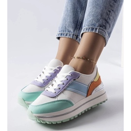 D/GMR Zapatillas verdes con inserciones de purpurina de Lang 2 D/GMR Zapatillas verdes con inserciones de purpurina de Lang 2