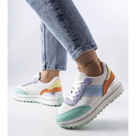 D/GMR Zapatillas verdes con inserciones de purpurina de Lang 3