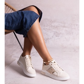 D/GMR Deportivas beige decoradas con pedrería Xarles 2 D/GMR Deportivas beige decoradas con pedrería Xarles 2