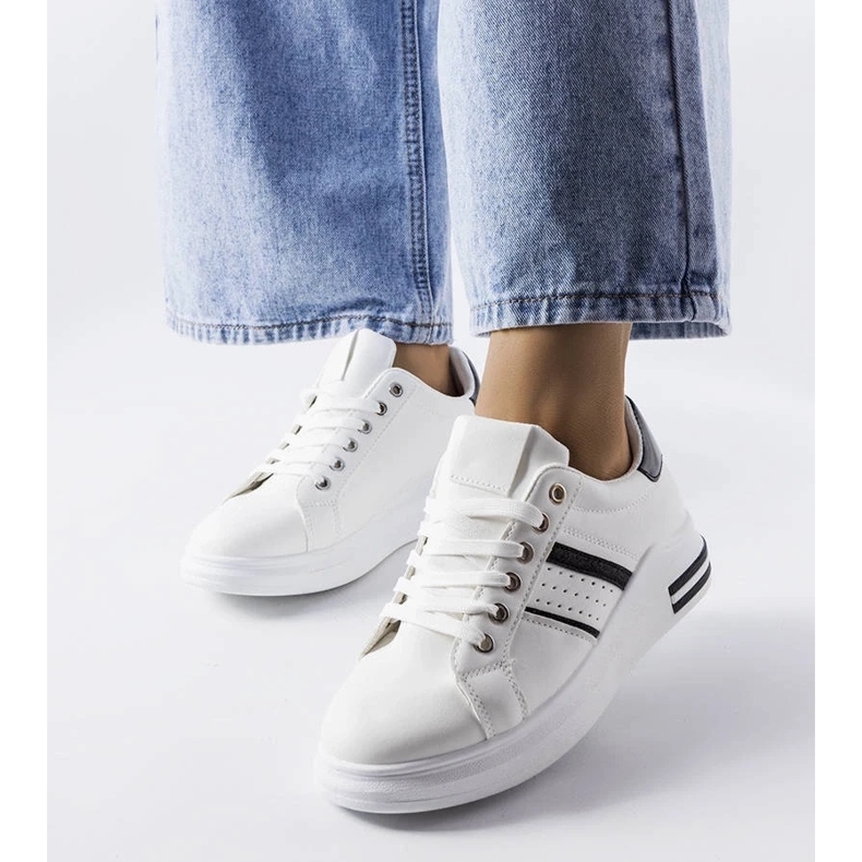 D/GMR Deportivas blancas con plataforma Lanoie 1