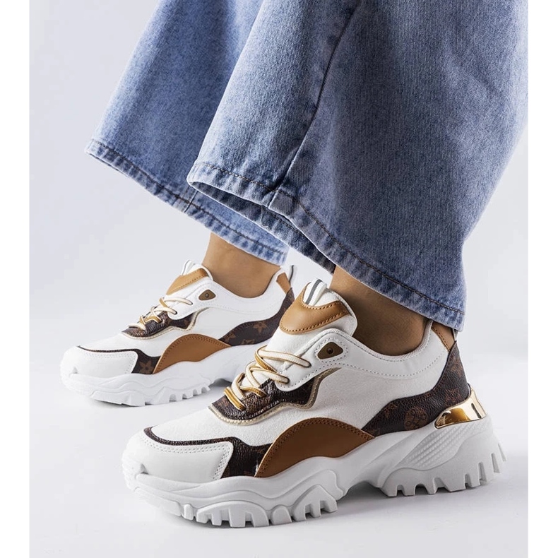 D/GMR Deportivas blancas con suela irregular de Alta 1