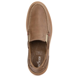Olivier Zapatos para hombres, luz liviana marrón brillante 6