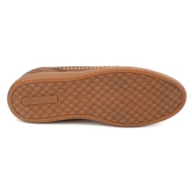 Olivier Zapatos de cuero para hombres modelo casual 313gt camello marrón 5