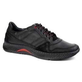 Olivier Lace de cuero para hombres: zapatos Sport Style 315gt Floter Negro 1