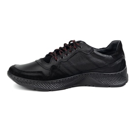 Olivier Lace de cuero para hombres: zapatos Sport Style 315gt Floter Negro 7