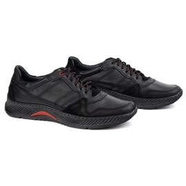 Olivier Lace de cuero para hombres: zapatos Sport Style 315gt Floter Negro 2