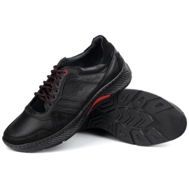 Olivier Lace de cuero para hombres: zapatos Sport Style 315gt Floter Negro 3
