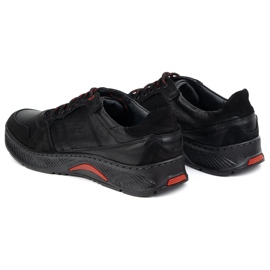 Olivier Lace de cuero para hombres: zapatos Sport Style 315gt Floter Negro 4