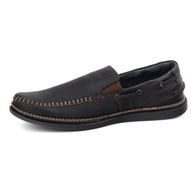 Olivier Botas de mocasines para hombres inserta 314gt negro 1
