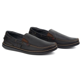 Olivier Botas de mocasines para hombres inserta 314gt negro 2