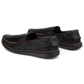 Olivier Botas de mocasines para hombres inserta 314gt negro 4