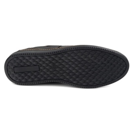 Olivier Botas de mocasines para hombres inserta 314gt negro 6