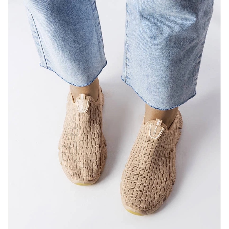 D/GMR Zapatillas slip-on deportivas beige de Obenor 2