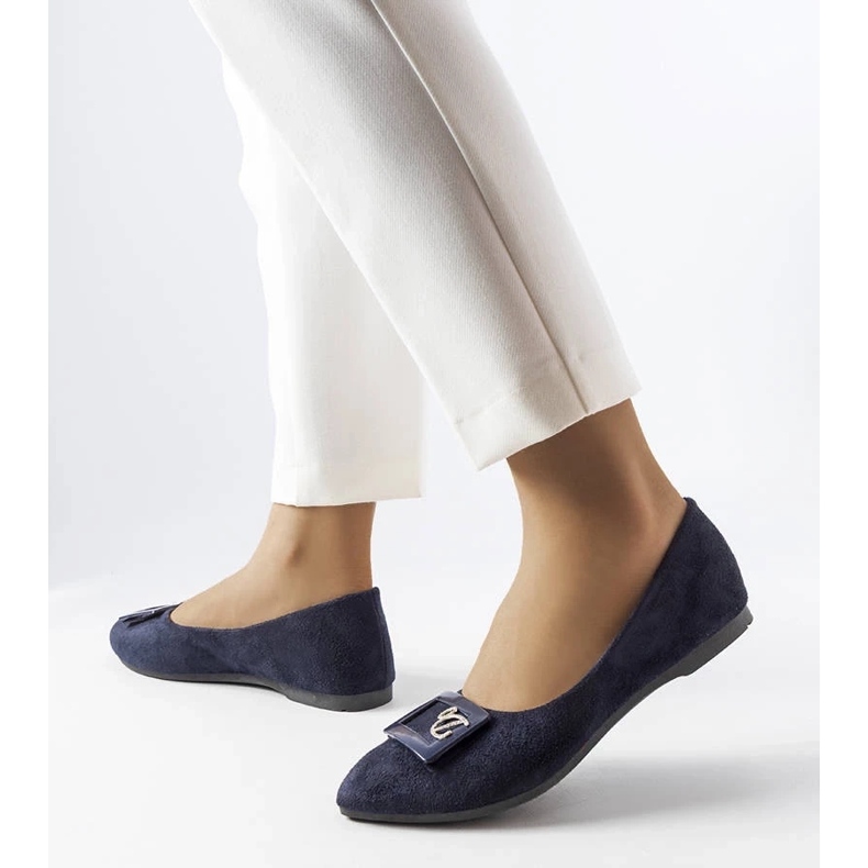 D/GMR Bailarinas azul marino con pedrería de Fleming 2