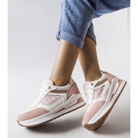 D/GMR Zapatillas rosas con aplicación estampada de Genovesee 1