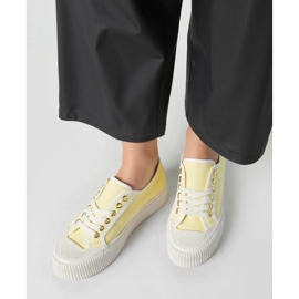 Zapatillas mujer plataforma amarillas amarillo 3