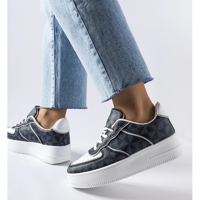 D/GMR Zapatillas negras decoradas con el monograma Sands. negro 1 D/GMR Zapatillas negras decoradas con el monograma Sands. negro 1