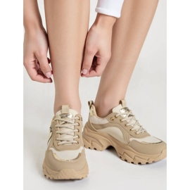 Zapatillas de deporte femeninas solara khaki beige 3