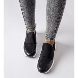 D/GMR Zapatillas negras con pedrería de Algiso negro 2 D/GMR Zapatillas negras con pedrería de Algiso negro 2