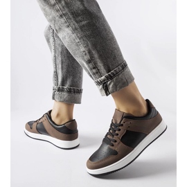 D/GMR Zapatillas Jacqueline marrones y negras. marrón 2