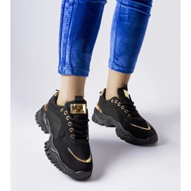 D/GMR Zapatillas negras con detalles dorados de Lodgeville. negro 1