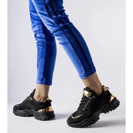 D/GMR Zapatillas negras con detalles dorados de Lodgeville. negro 3