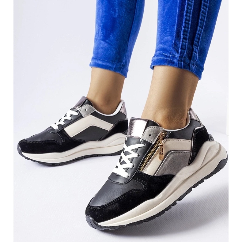 D/GMR Zapatillas Cecchi blancas y negras. negro 2 D/GMR Zapatillas Cecchi blancas y negras. negro 2