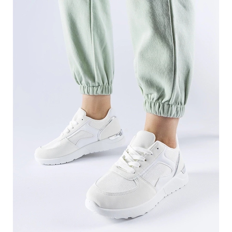 D/GMR Zapatos deportivos femeninos zapatillas blancas gallo blanco 2