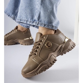 D/GMR Zapatillas marrones con suela maciza de Arpaia. marrón 3