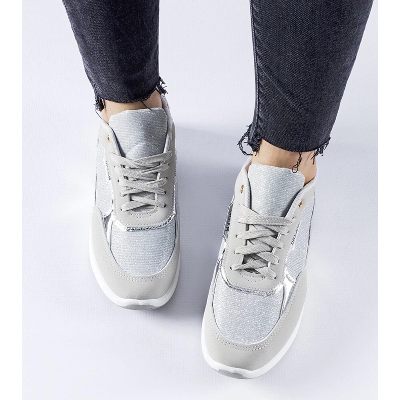 D/GMR Zapatillas con purpurina grises de Roganzuolo 2