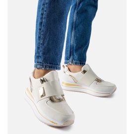 D/GMR Zapatillas slip-on beige con plataforma Sages 4