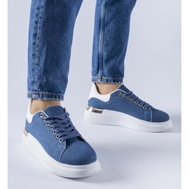 D/GMR Zapatillas Scuderlando azules con plataforma 1