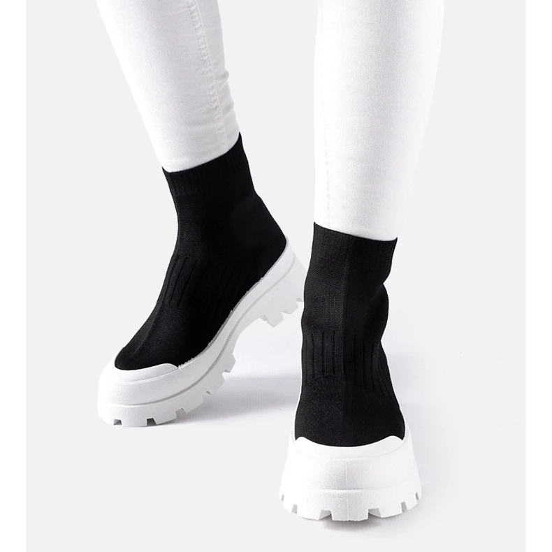 D/GMR Zapatillas negras con parte superior flexible Varden negro 2