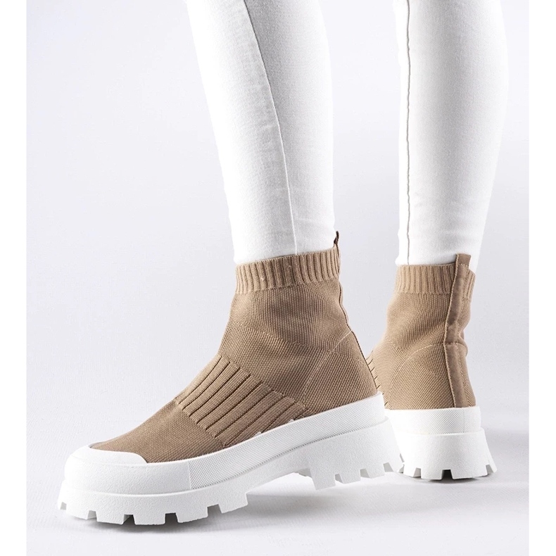 D/GMR Zapatillas marrones con parte superior flexible Varden marrón 1