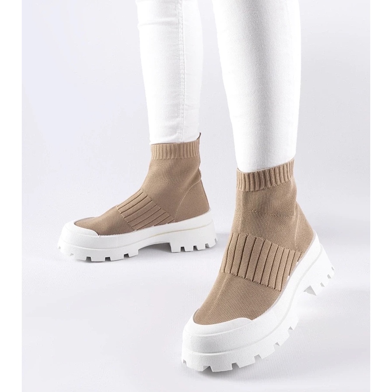 D/GMR Zapatillas marrones con parte superior flexible Varden marrón 2