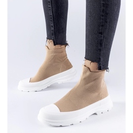 D/GMR Zapatillas marrones con parte superior elástica de Gadbois marrón 1