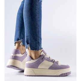 D/GMR Zapatillas moradas con plataforma Crim. violeta 4