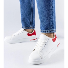 D/GMR Zapatillas Leland blancas y rojas. blanco 2
