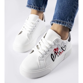 D/GMR Zapatillas blancas con plataforma Montclair. blanco 1