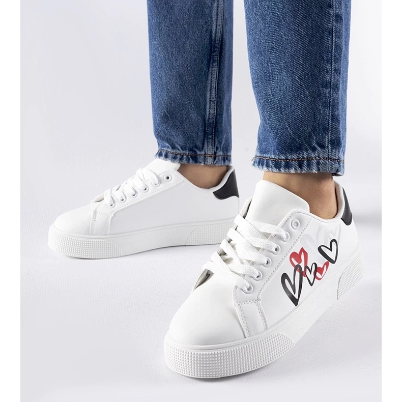 D/GMR Zapatillas blancas con plataforma Montclair. blanco 2