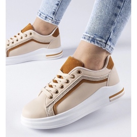 D/GMR Zapatillas beige con plataforma Mayfield. 1