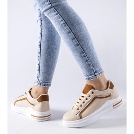D/GMR Zapatillas beige con plataforma Mayfield. 3
