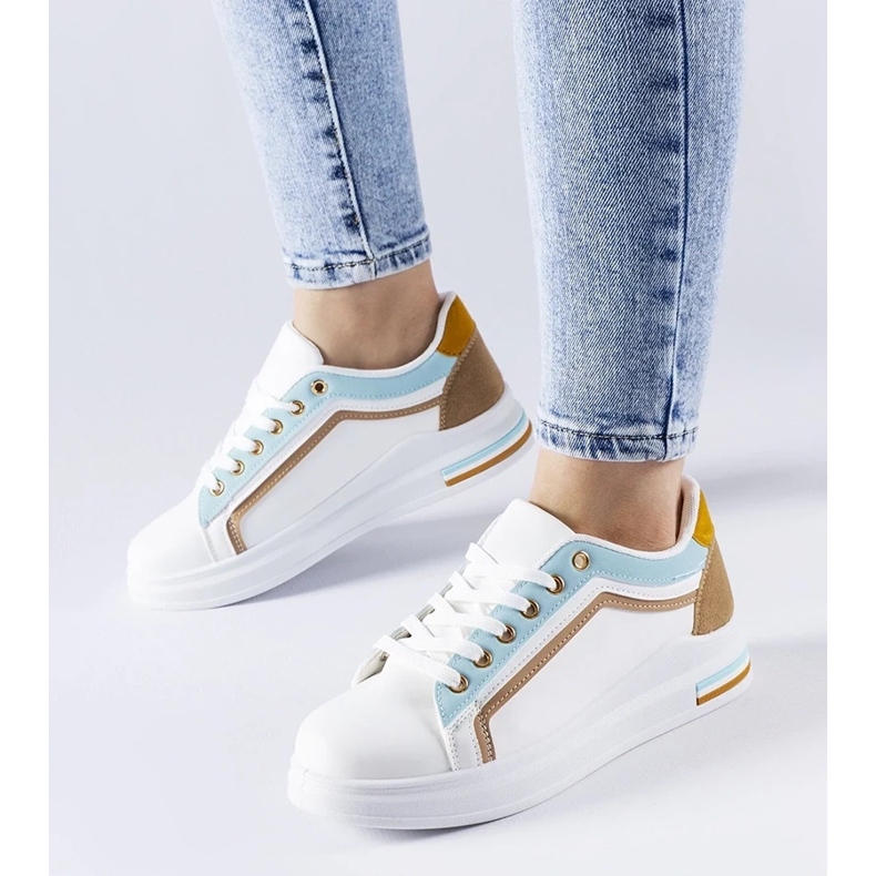 D/GMR Zapatillas Mayfield blancas y azules. blanco 1