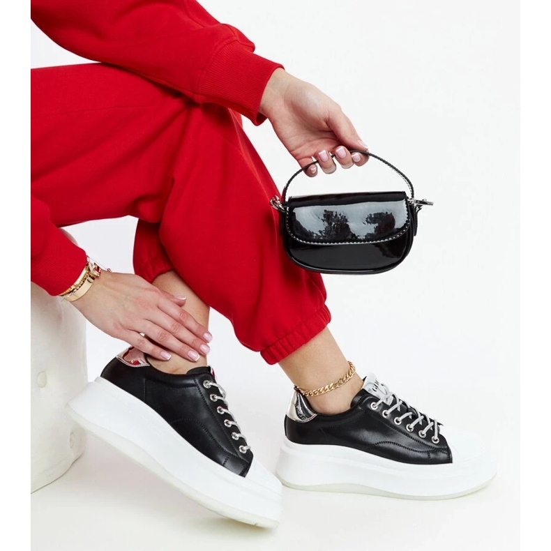 D/GMR Zapatillas negras con plataforma Goe NN2N4034 negro 2