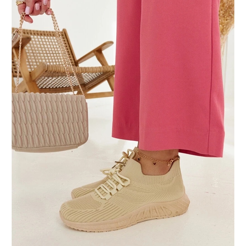 D/GMR Deportivas de tejido beige de Ornella 2 D/GMR Deportivas de tejido beige de Ornella 2