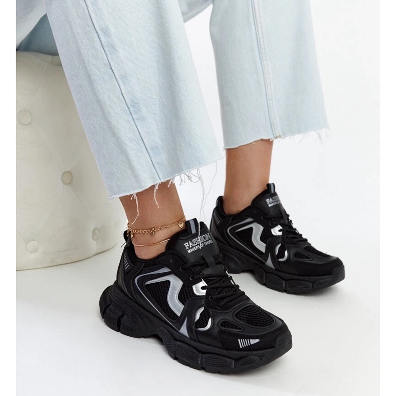 D/GMR Zapatillas negras con suela jacobina masiva. negro 1