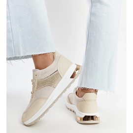 D/GMR Zapatillas beige con plataforma Lubna. 4
