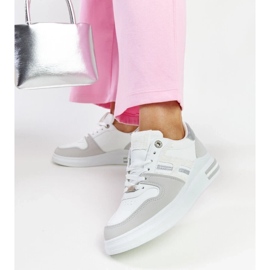 D/GMR Zapatillas blancas y grises con plataforma Negisti. blanco 4