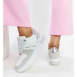 D/GMR Zapatillas blancas y grises con plataforma Negisti. blanco 6